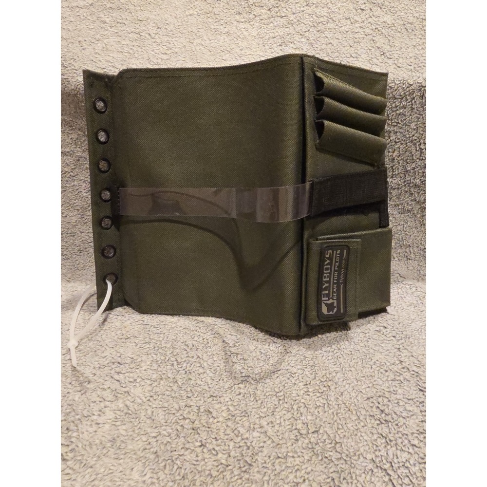 Flyboys‎ FB1316 Kneeboard with Eyelets & Clipboard Olive Green Velcro